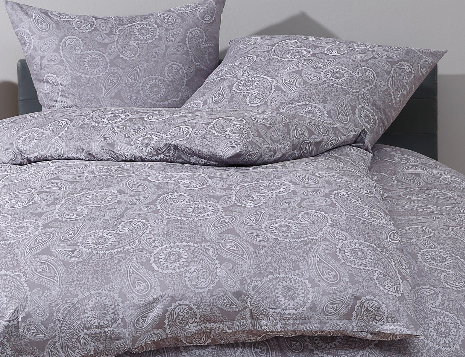 BETTWAESCHE-MIT-STIL Bettwäsche Mako-Satin Damast Paisley Bettwäsche günstig online kaufen