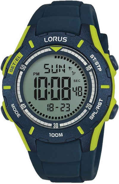 LORUS Chronograph R2365MX9, mit digitaler Anzeige, ideal auch als Geschenk