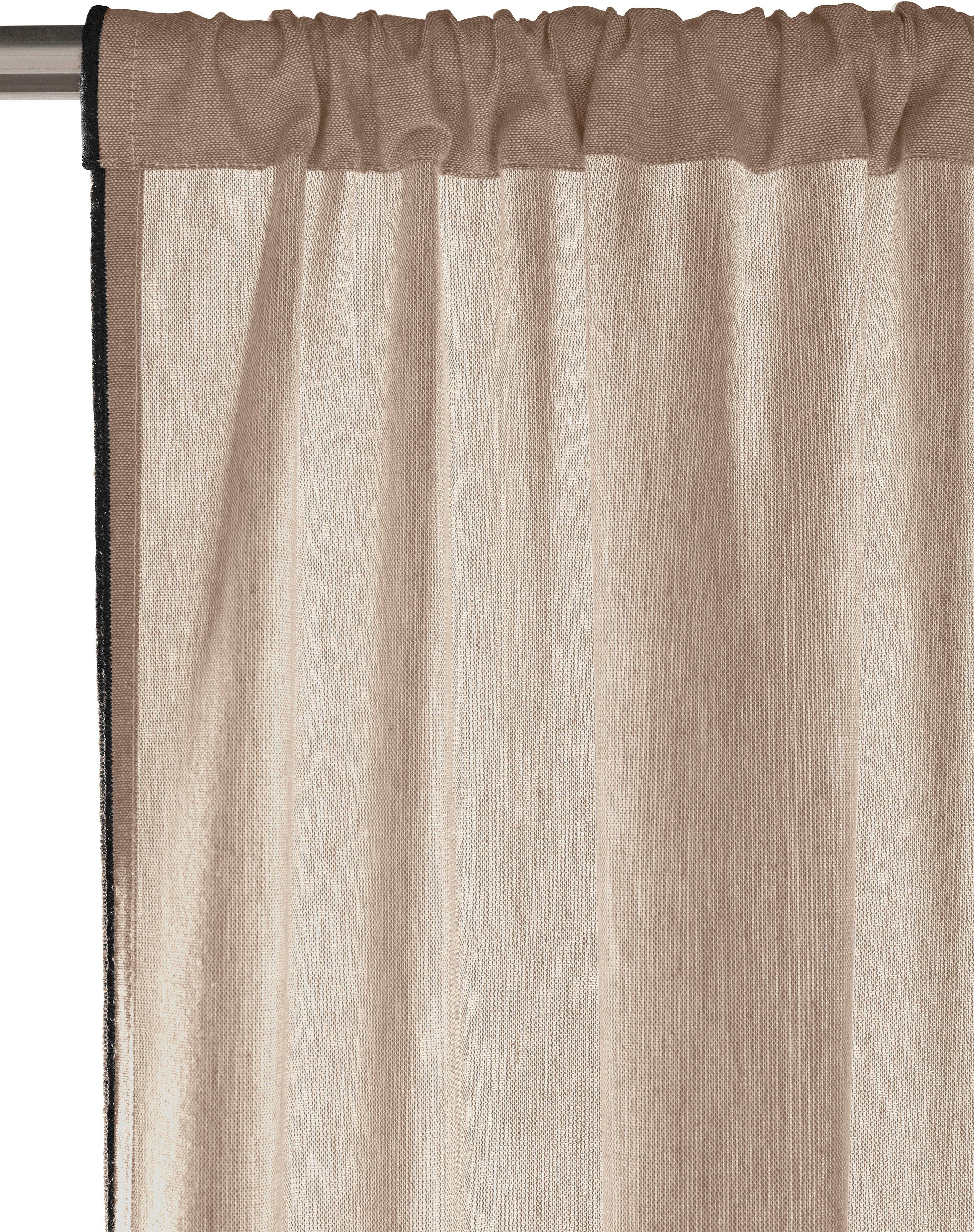 Lena by blickdicht Gercke, (1 St), Stangendurchzug Vorhang Home beige Tabita, LeGer