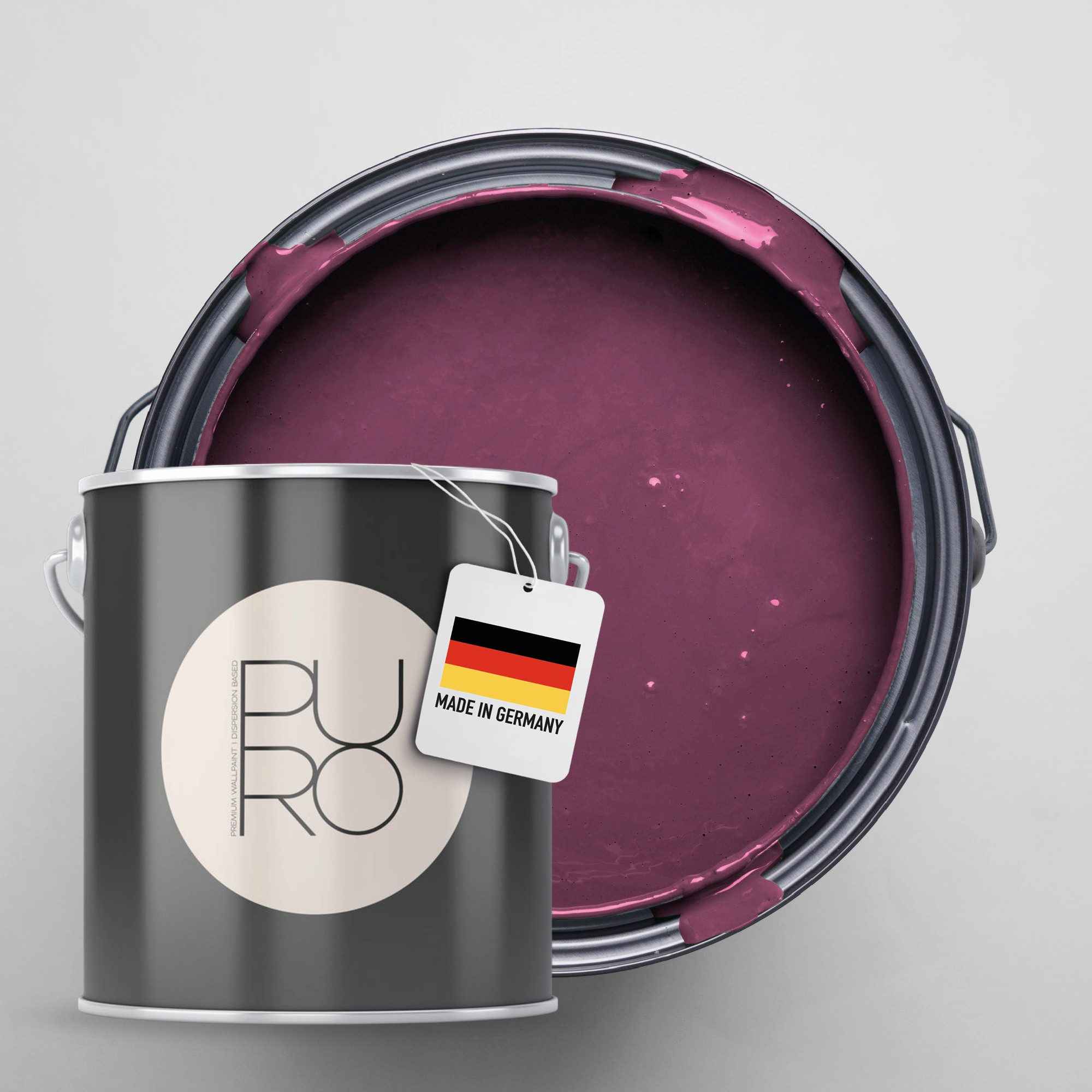 A.S. Création Wandfarbe Premium Innenwandfarbe PURO Tuchmatt lovely rose, ideal für Wohnzimmer, Schlafzimmer, Flur und Küche, Farbwelt Rosa