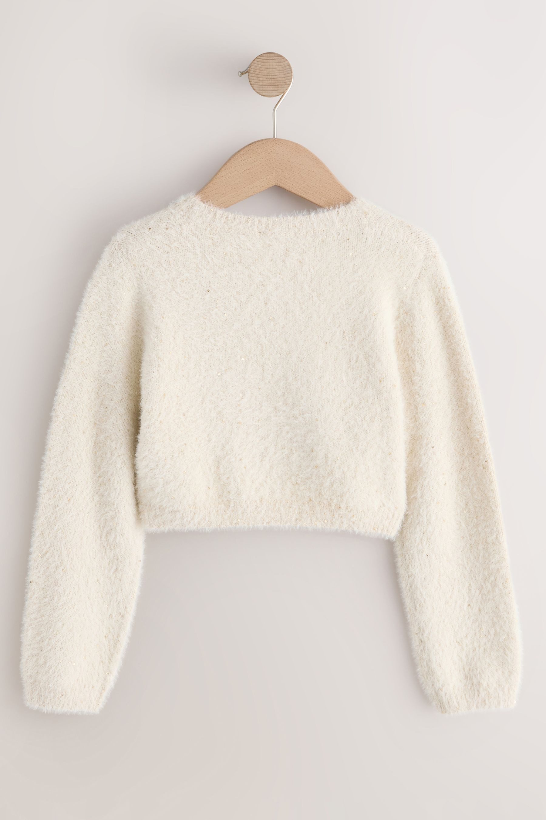 Next Strickjacke Flauschiger Bolero für besondere Anlässe (1-tlg)