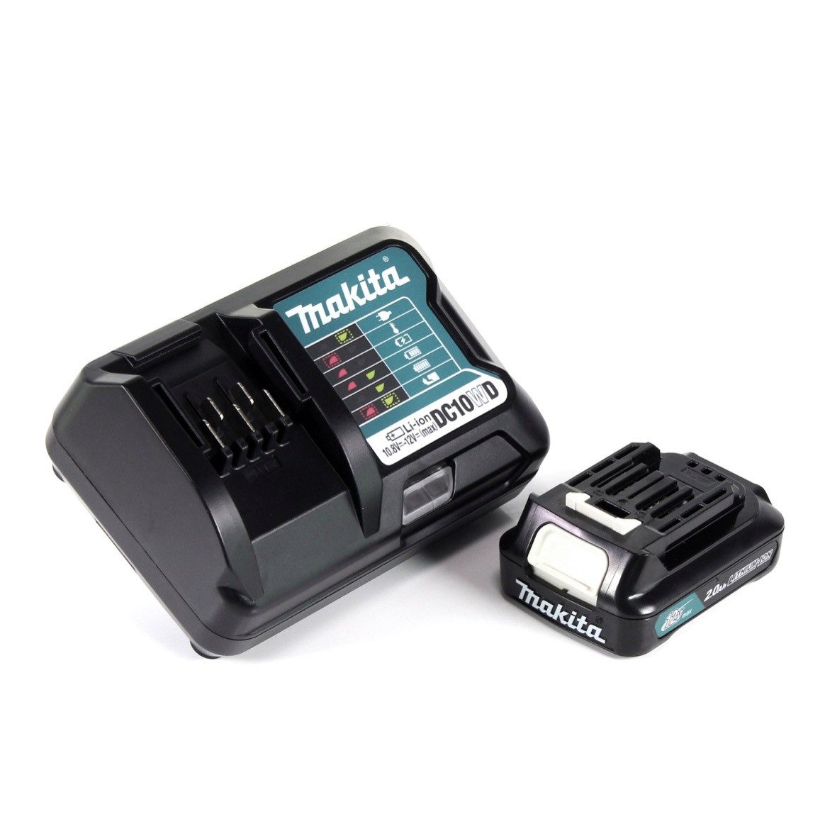 Makita Power Source Kit 12V mit 1x BL1021B Akku 2,0Ah + DC10WD Ladegerät Schnelllade-Gerät