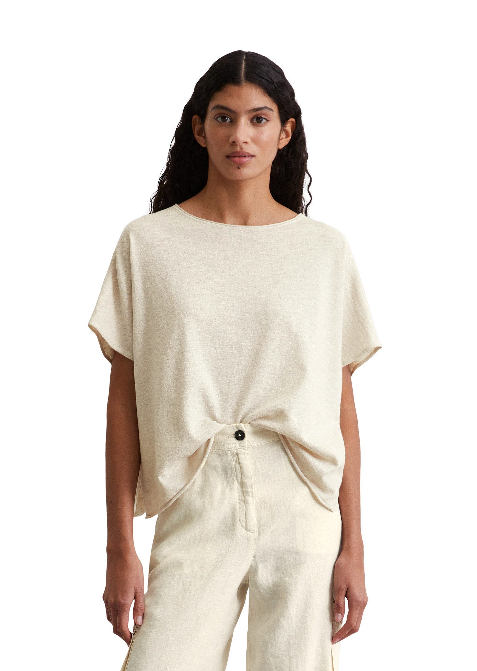 Marc O'Polo Strickpullover aus Baumwolle-Leinen-Slub günstig online kaufen