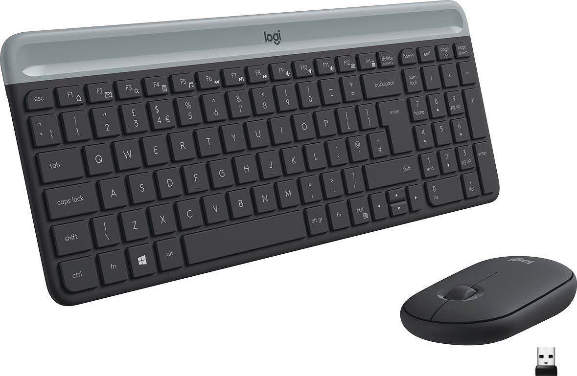 Logitech »Slim Wireless MK470« Tastatur- und Maus-Set