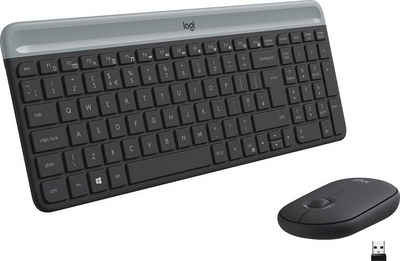 Logitech Slim Wireless MK470 Tastatur- und Maus-Set