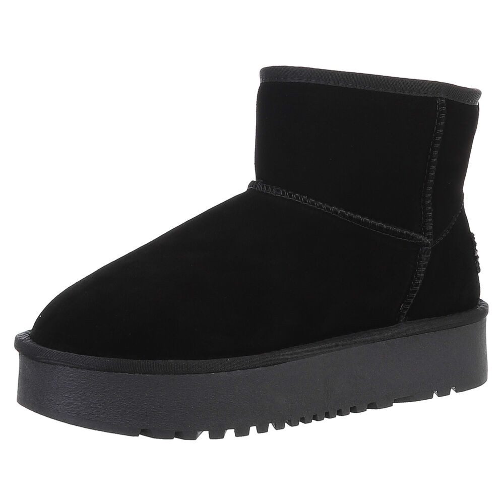 Ital-Design Echte Lederstiefel für Damen – Bequem und Stylish Snowboots (88 günstig online kaufen