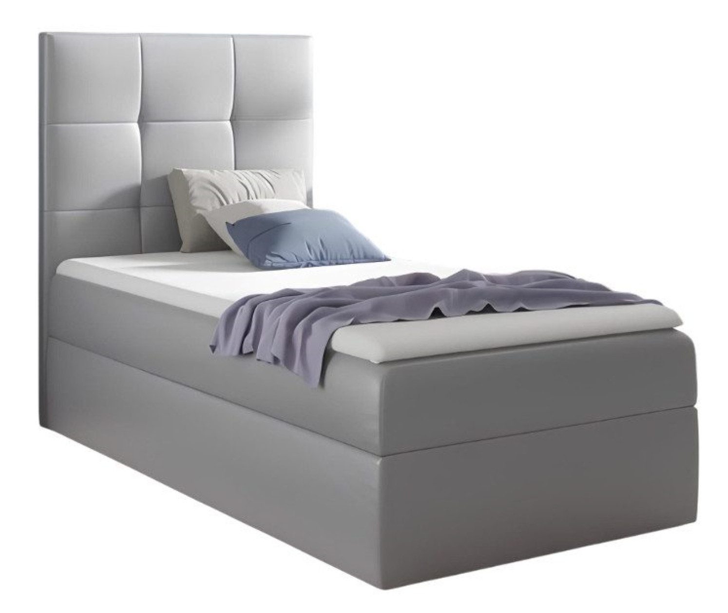 Xlmoebel Einzelbett Bett für Jugendzimmer mit modernem Design, Bettgestell mit Bettkasten (1-tlg., Bett), Hergestellt in Europa