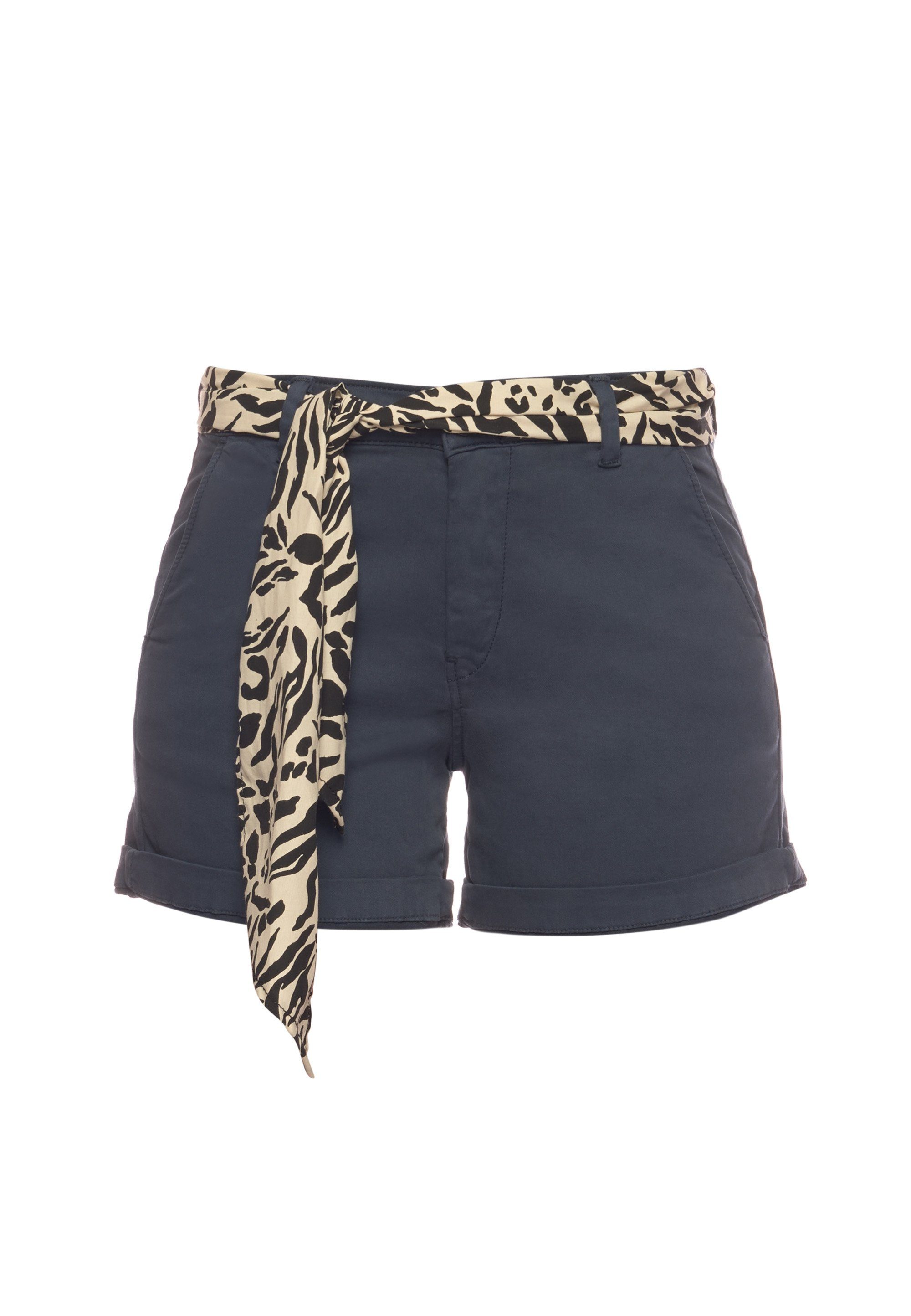 Le Temps Des Cerises Shorts mit trendigem Bindegürtel