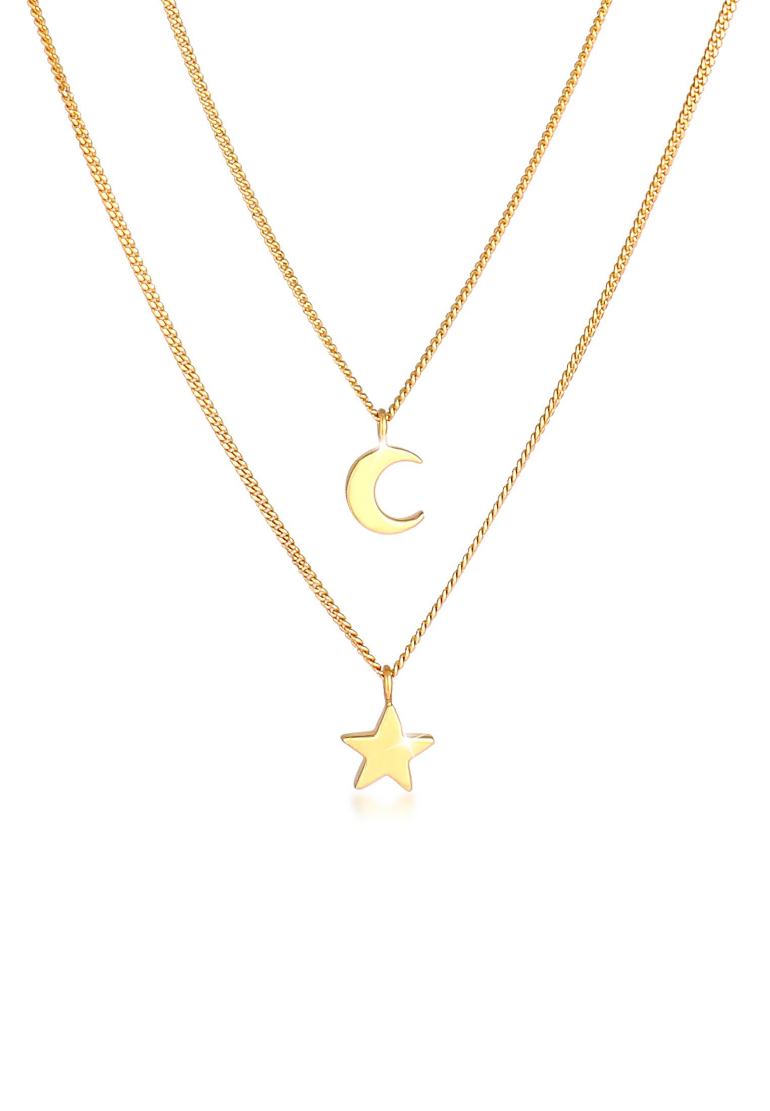 Elli Gliederkette Layer Stern Mond Astro günstig online kaufen
