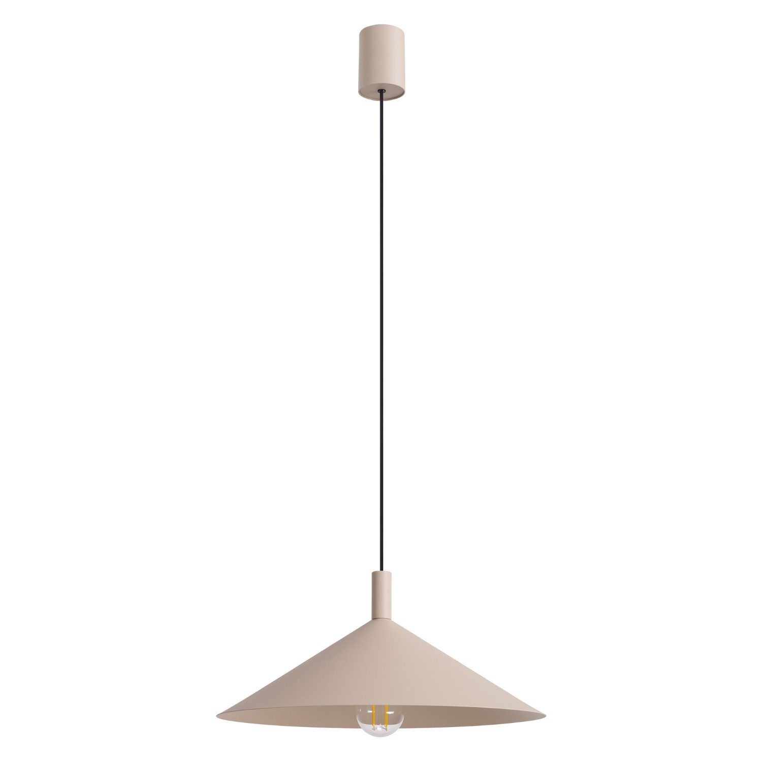 SOLLUX lighting Hängeleuchte Pendelleuchte NOX 40 taupe, Nicht enthalten