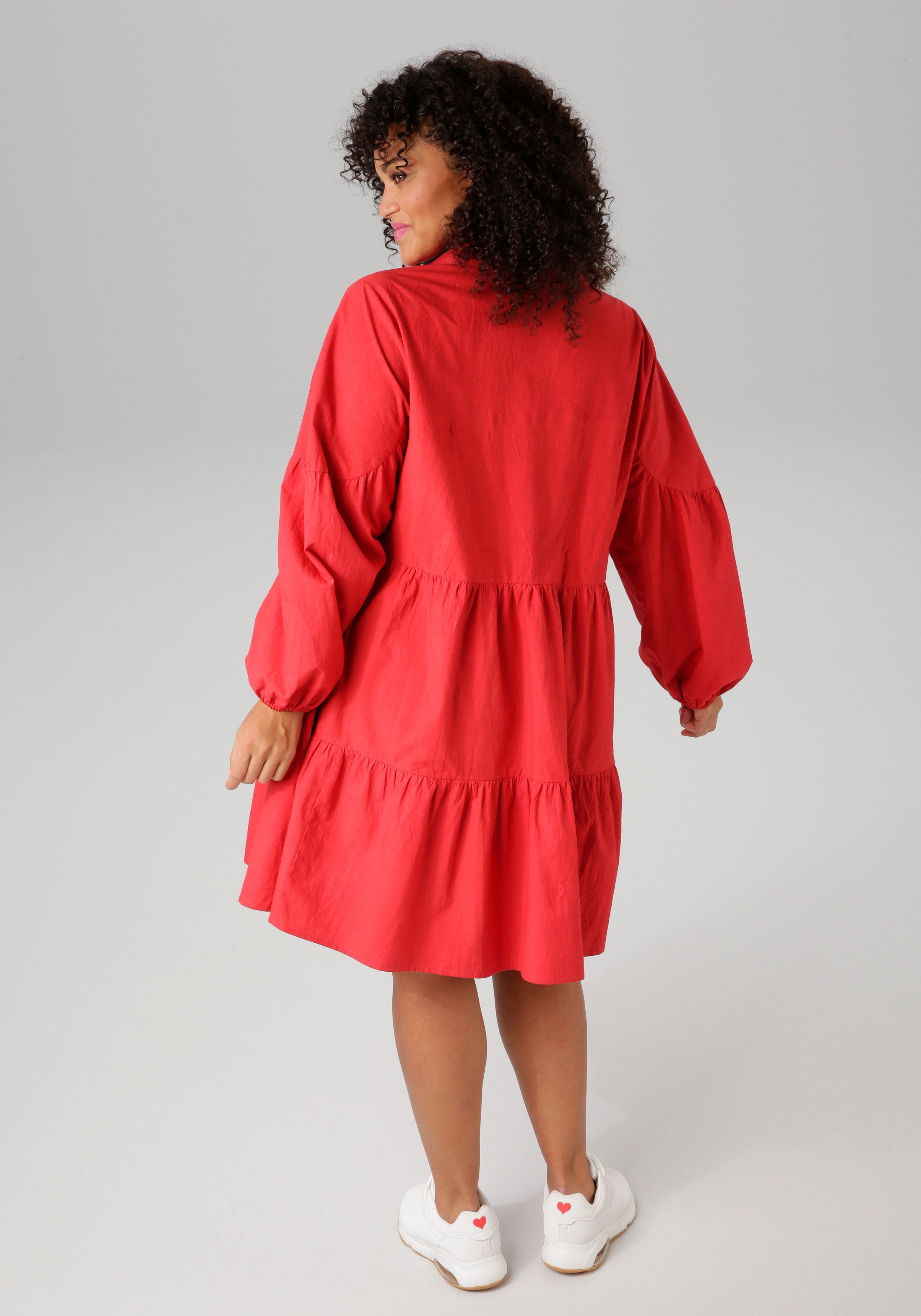 Aniston PLUS Longtunika in Unifarben oder mit Zitronendruck günstig online kaufen