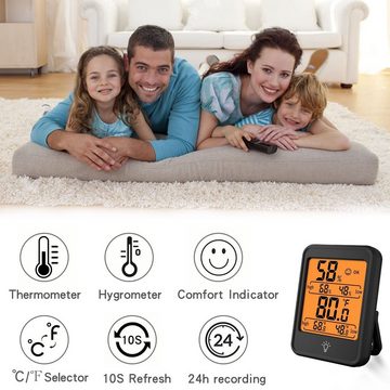 HYTIREBY Raumthermometer 1 Pack Indoor Thermometer Digital Hygrometer