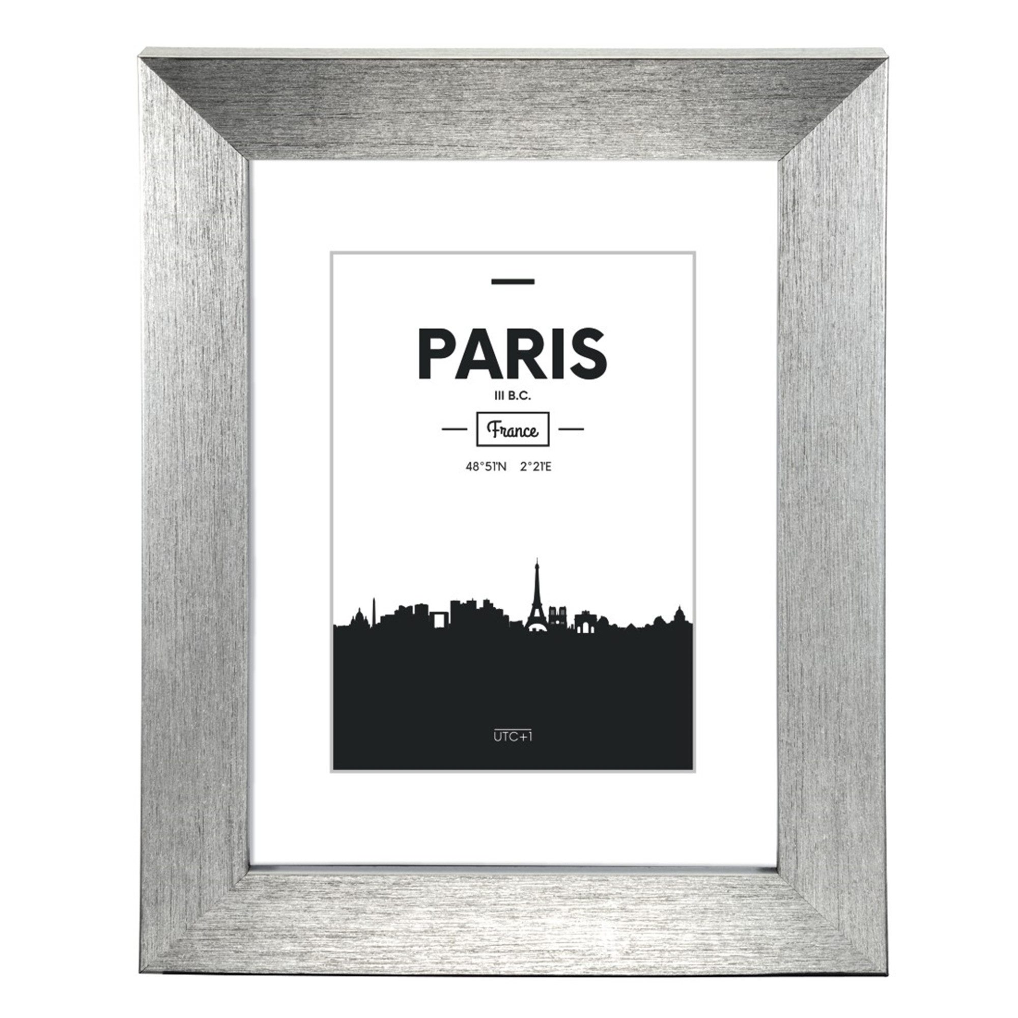 Hama Bilderrahmen Paris, Silber, 30 x 40 cm, (Einzelartikel, 1 St), 1