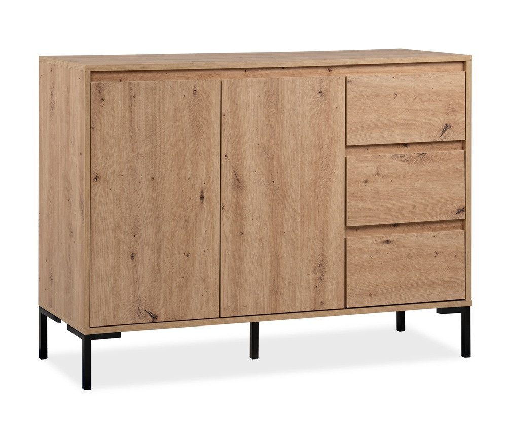 Finori Sideboard Kommode Korsika mit Schubkästen, Artisan Oak