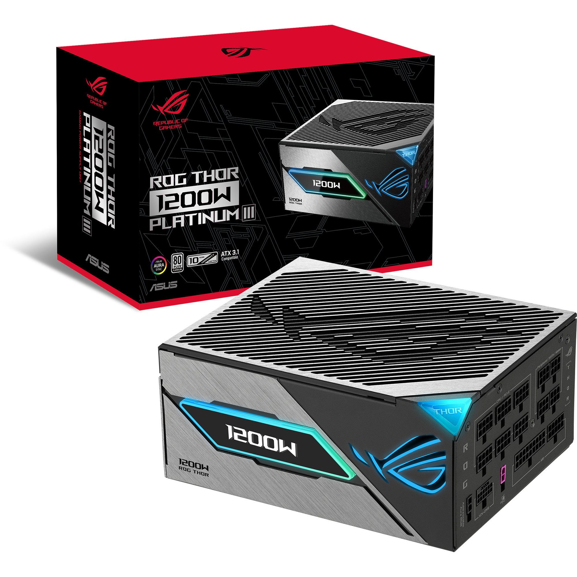 Asus ASUS ROG Thor 1200W Platinum III, PC-Netzteil, (1x PC-Netzteil