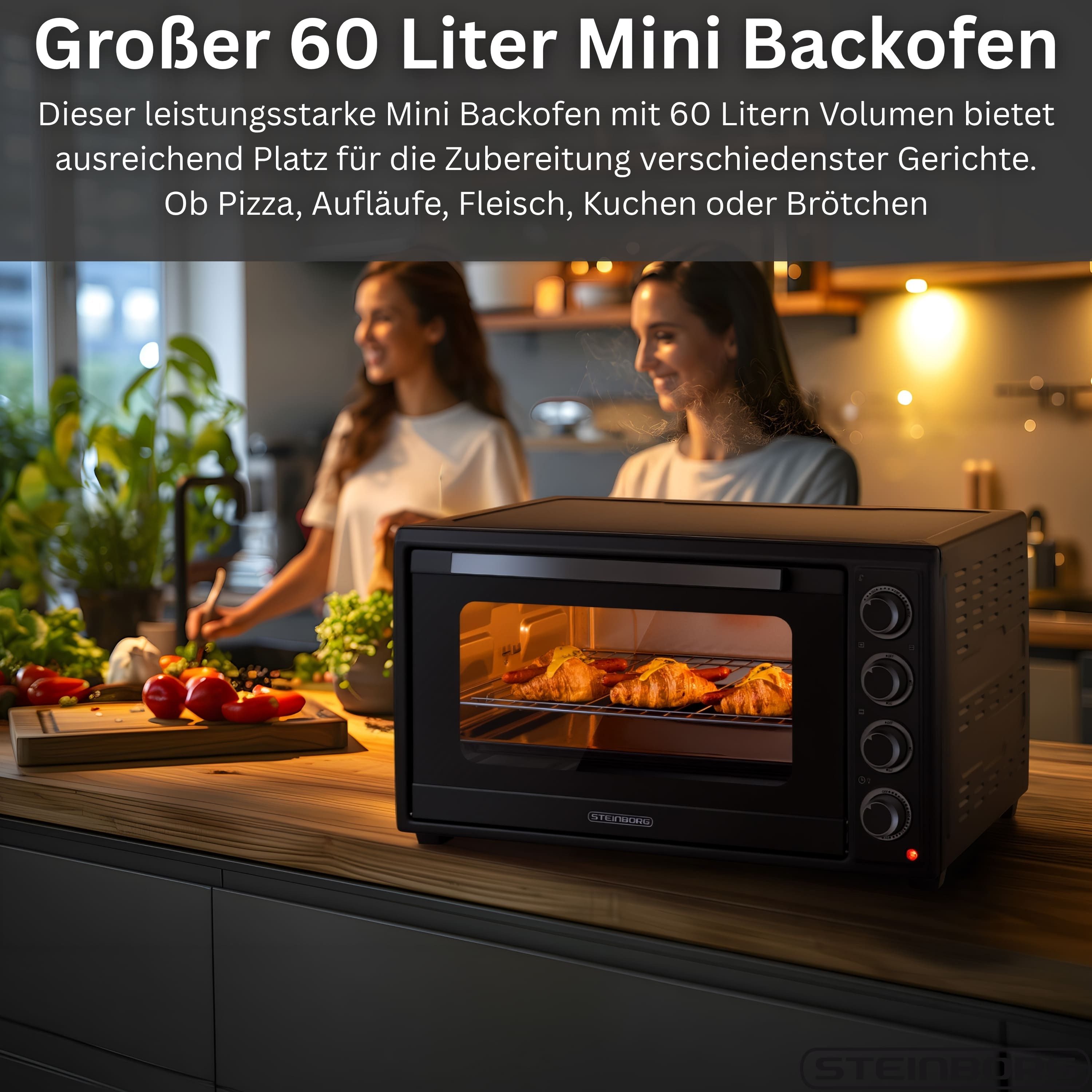 STEINBORG Minibackofen SB-3019, 60L
