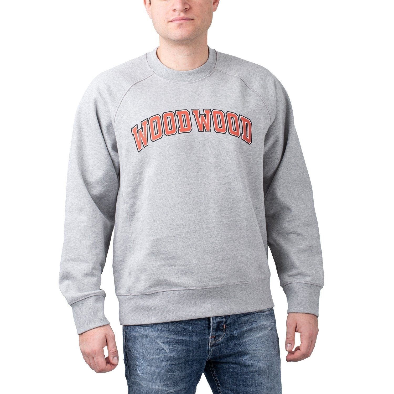 WOOD WOOD Sweater Wood Wood Hester IVY Sweatshirt Grey Melange