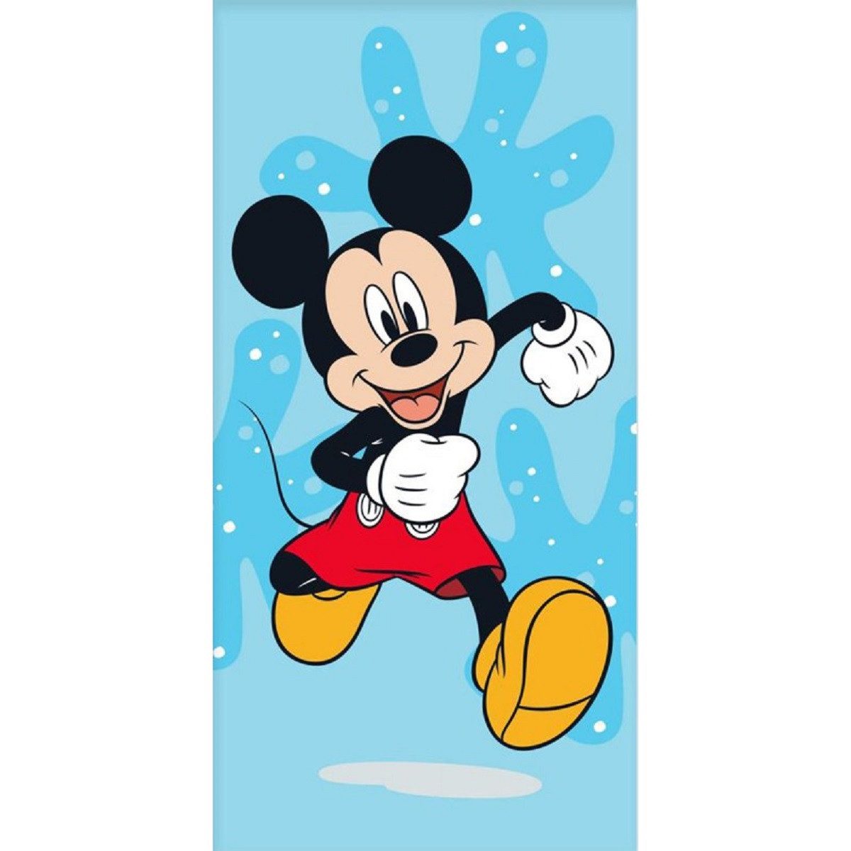 Disney Mickey Mouse Strandtuch 70x140 cm Baumwolle weich Badetuch saugfähig Duschtuch, (Packung)