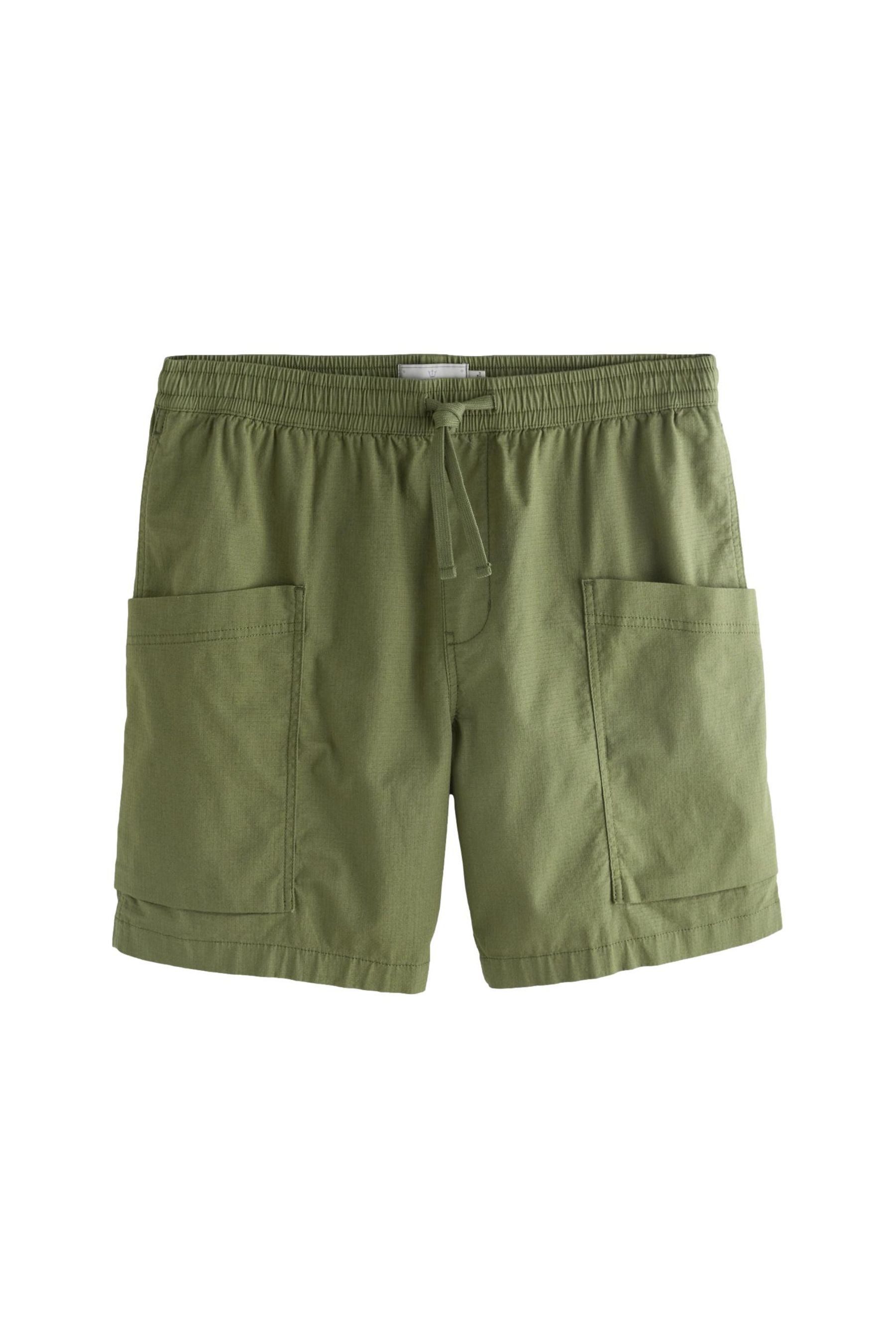 Shorts Cargo-Shorts mit Elastikbund und seitlicher Tasche