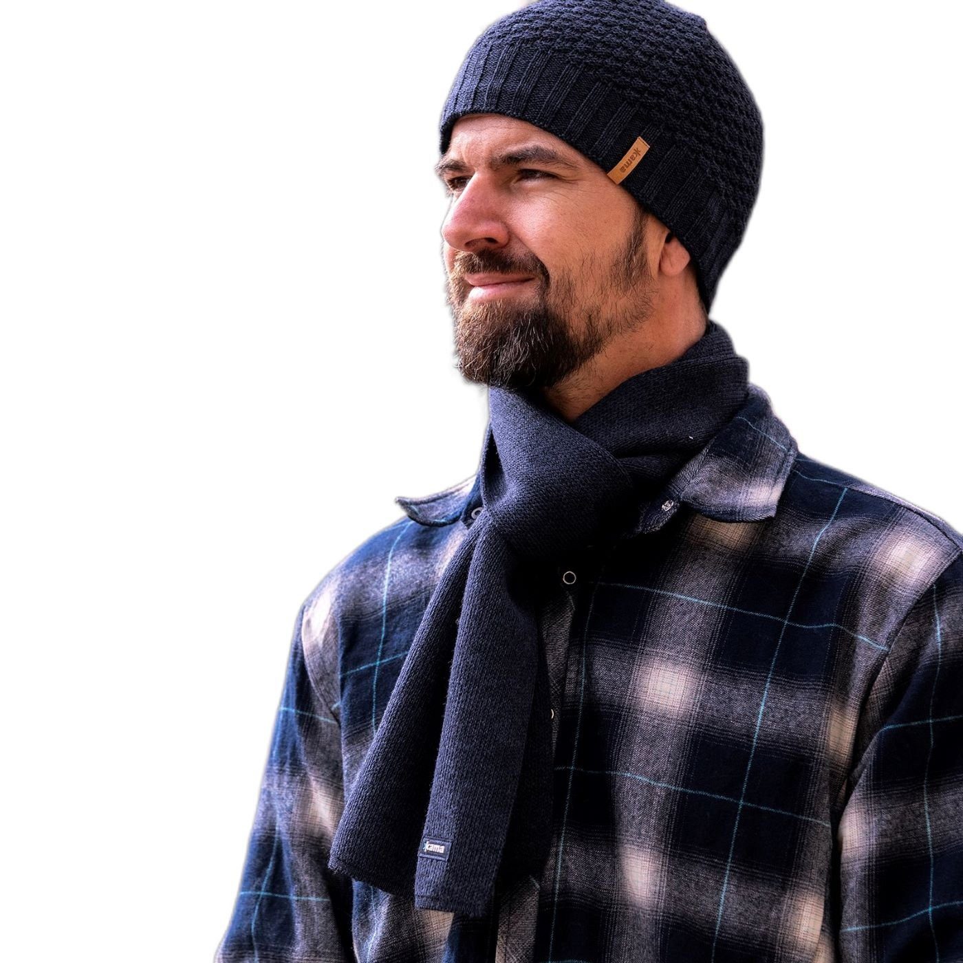 kama Schal (100% Merinowolle) S07 - navyblau 170m x 22cm - 1 Stück