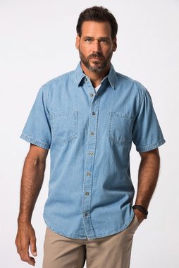 JP1880 Kurzarmhemd Denimhemd Denim Halbarm Modern Fit Passform