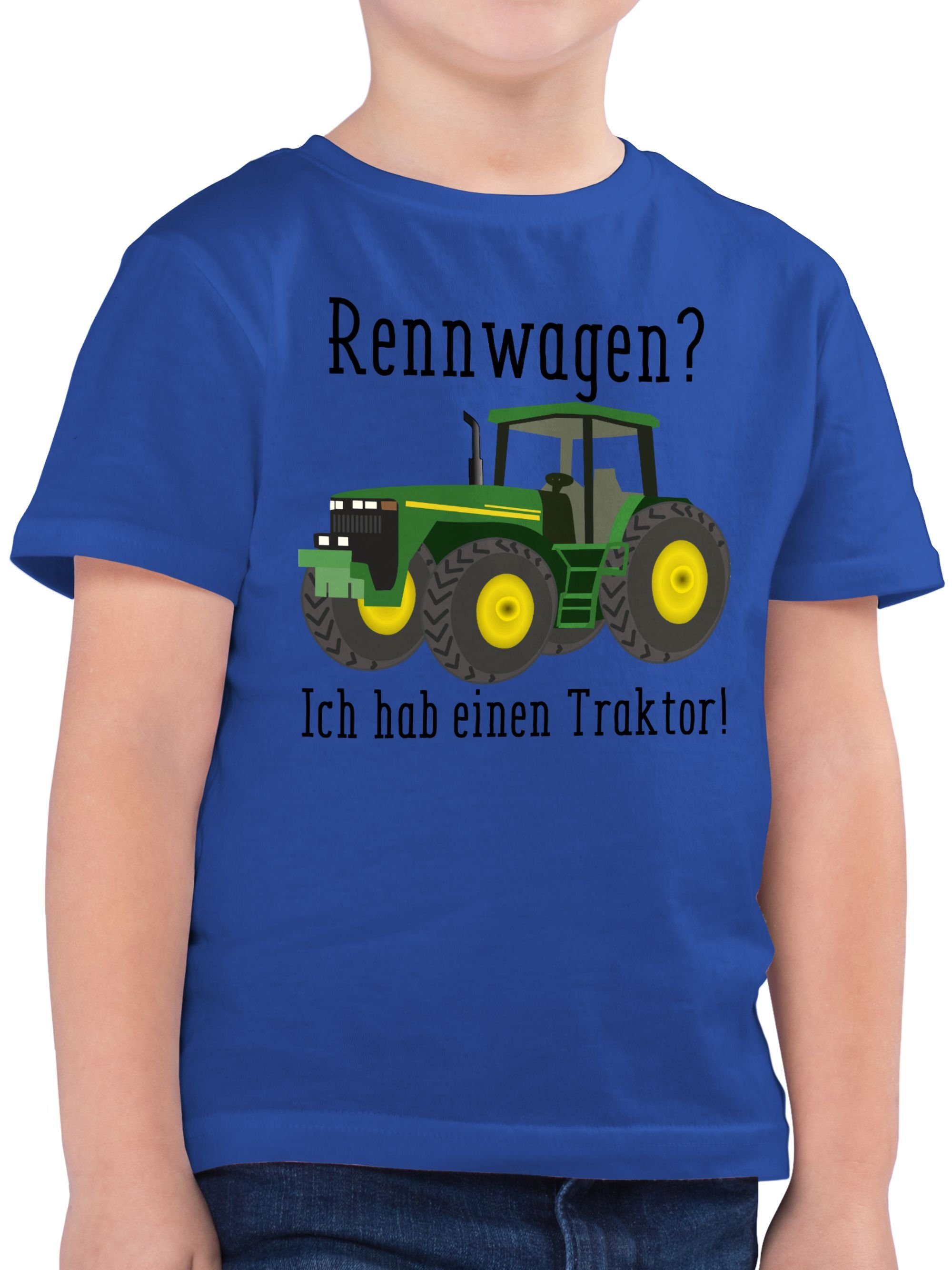 Shirtracer T-Shirt Rennwagen Ich habe einen Traktor - Geschenk Landwirt Trecker Bauer Ges Traktor 02 Royalblau