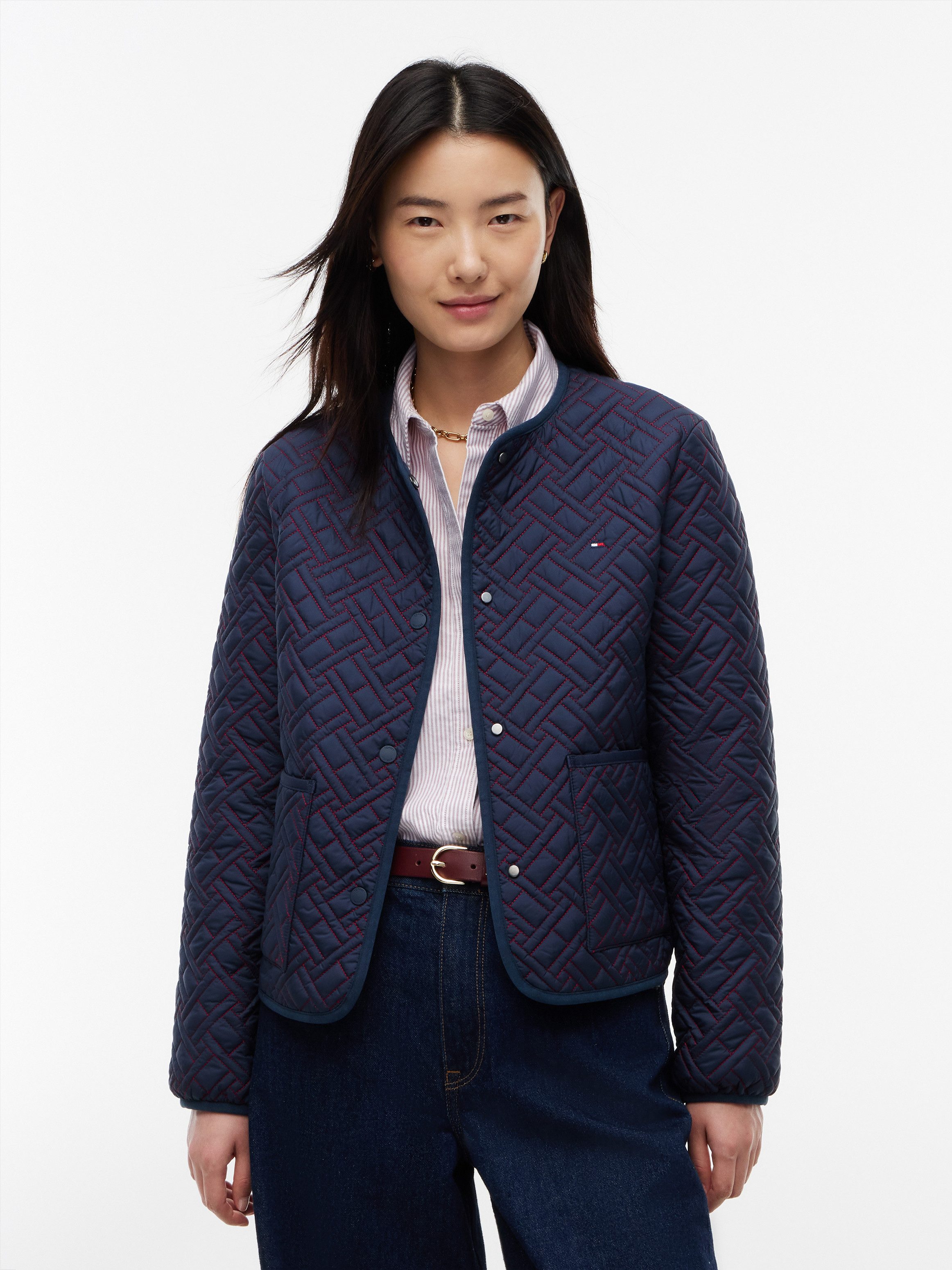 Tommy Hilfiger Steppjacke QUILTED LINER JACKET Kunstfaser