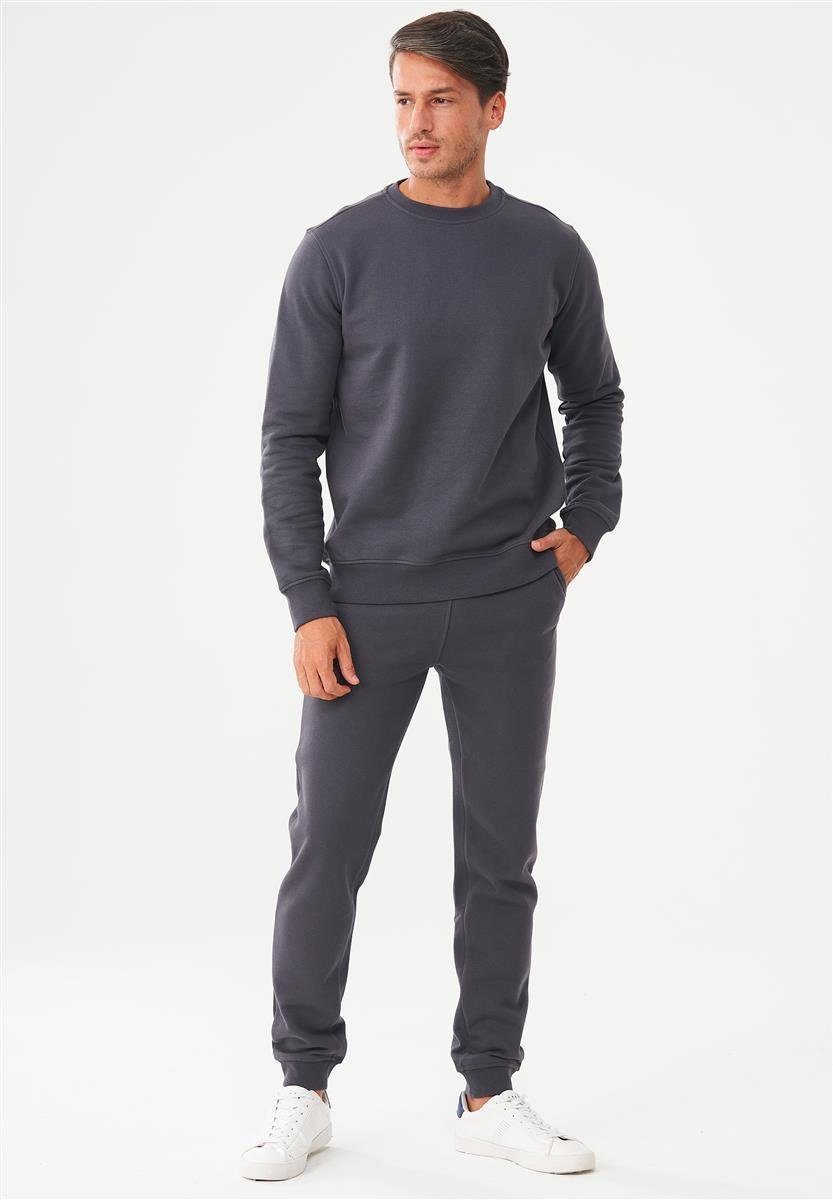 ORGANICATION Sweathose Men's Sweatpants in Asphalt günstig online kaufen