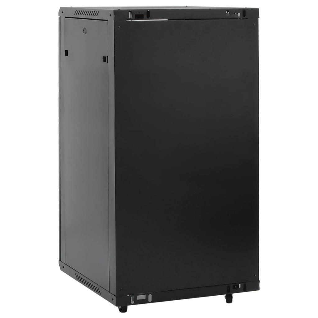 vidaXL Netzwerkschrank 22U Netzwerkschrank 19" IP20 Schwarz 60x60x120 cm – Bild 5 von 5