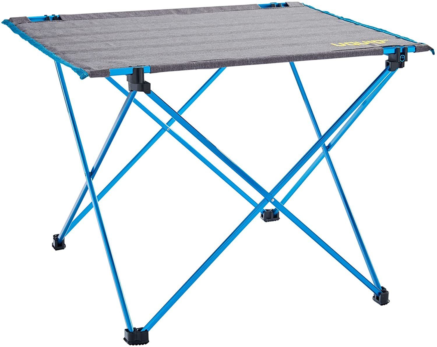 UQUIP Campingtisch Falttisch Liberty, Leichtgewichttisch bis 30 kg belastbar, Grau, Tischplatte aus reißfestem Polyester