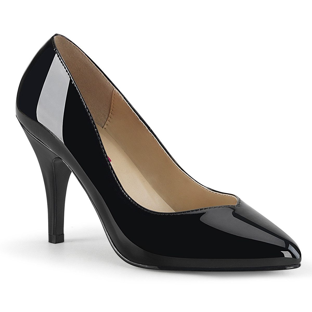 Sale DREAM-420W extraweite Label High-Heels Pumps schwarz Lack Übergrö High-Heel-Stiefel