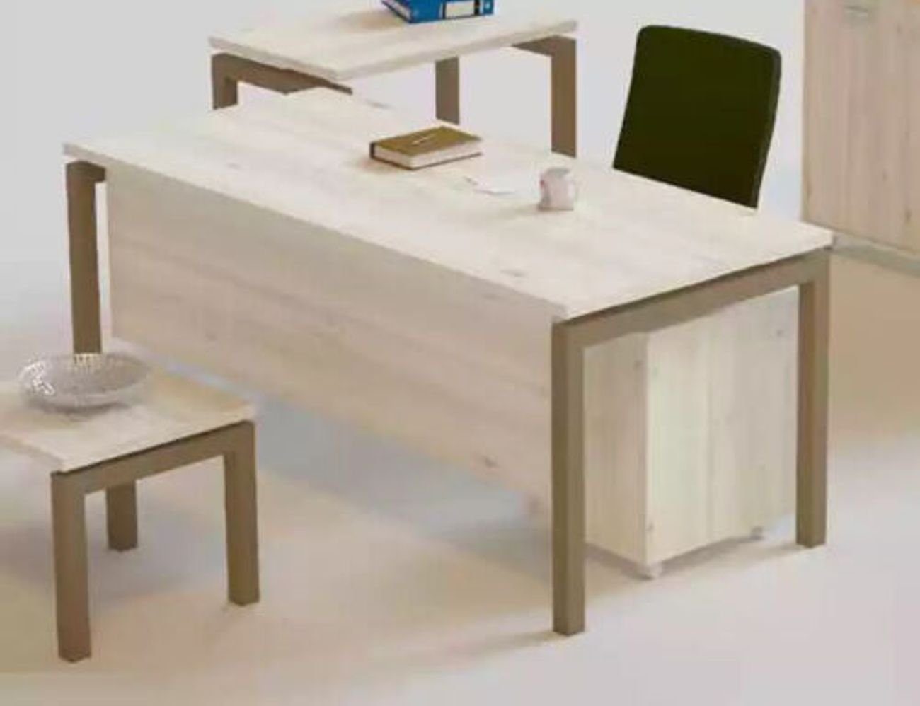 1x JVmoebel Tisch Schreibtisch), Schreibtisch (1-St., Luxus Büromöbel Europa Arbeitszimmer nur in Holz Made Moderner Schreibtisch