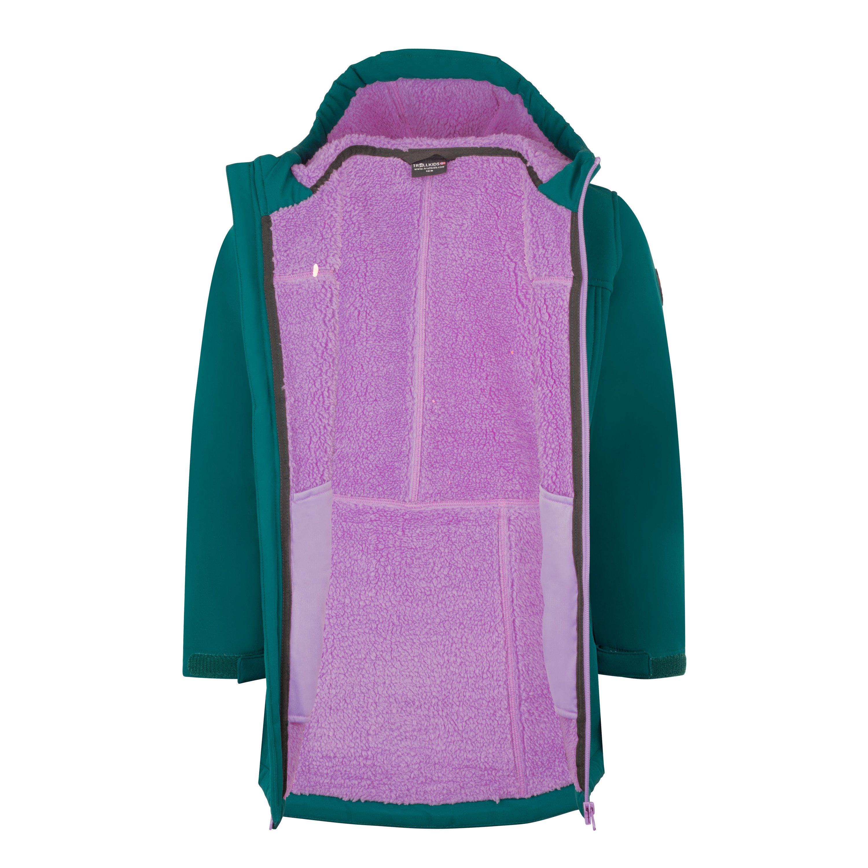 TROLLKIDS Softshellmantel GIRLS KRISTIANSAND COAT Softshellmantel, normal lang, aus Polyester und Elasthan, wasserdicht – Bild 5 von 5