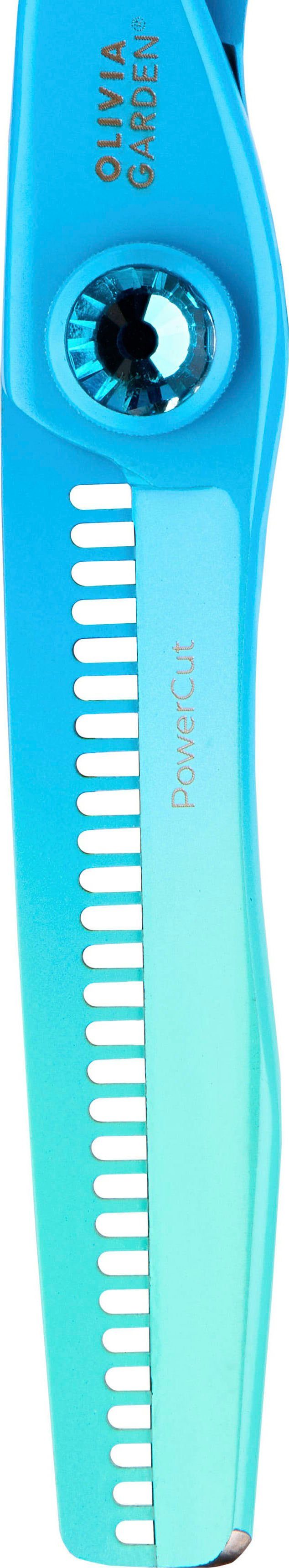 Haarschere Blue OLIVIA PowerCut 6,0 GARDEN Rainbow Zoll