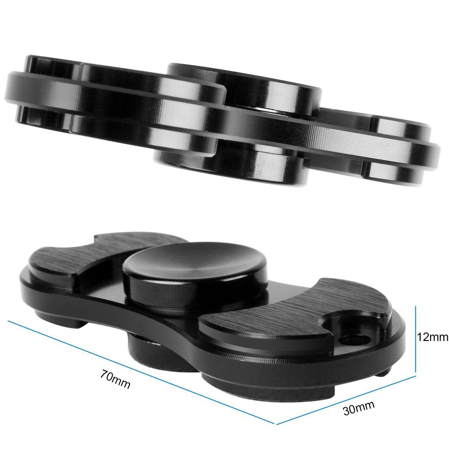 Goods+Gadgets Fidget-Gadget GOODS+GADGETS Metall Fidget Spinner Deluxe – Anti-Stress Spinner, Finger Spielzeug