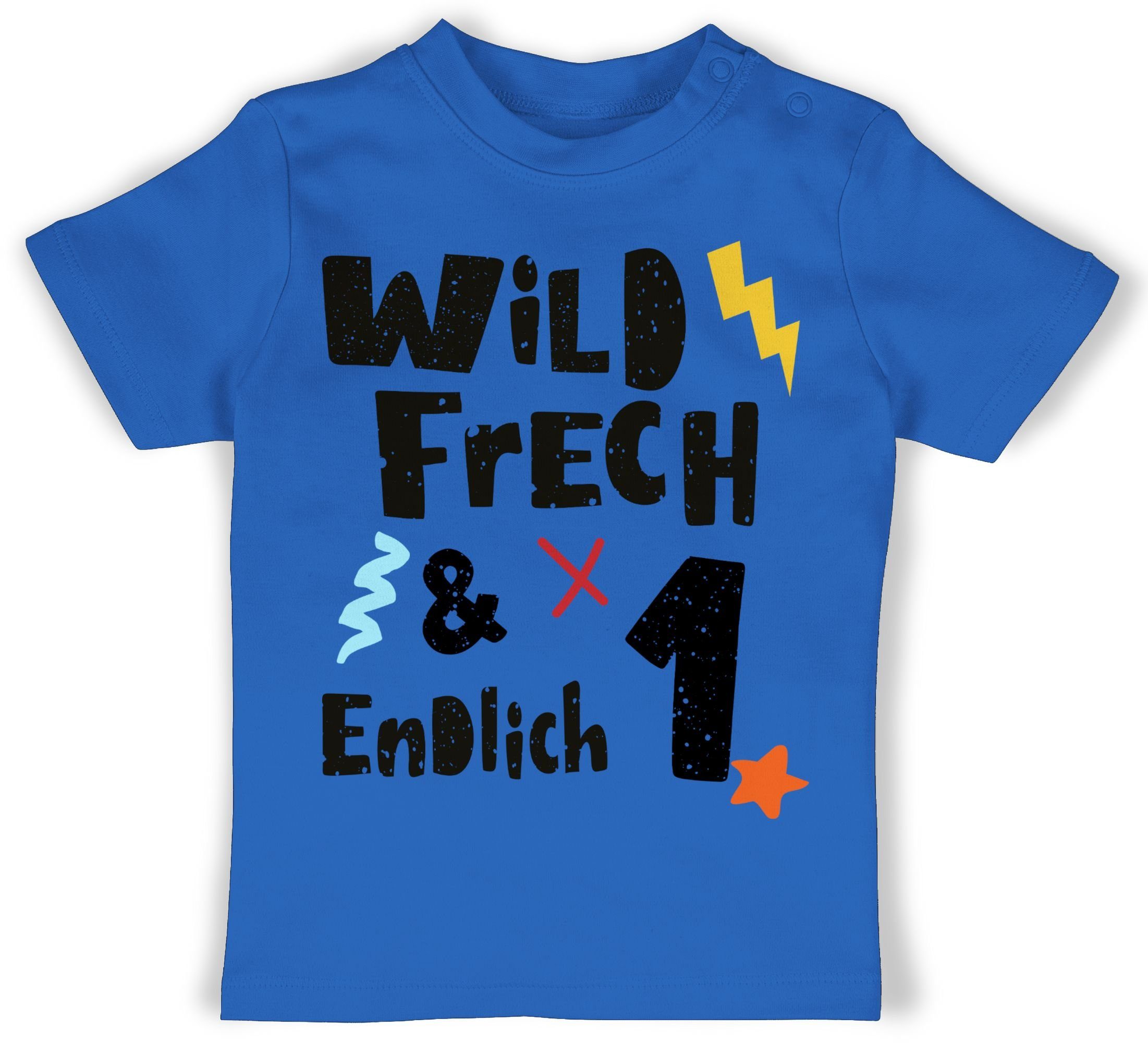 T-Shirt Wild frech und endlich 1 - Wunderbar ein Jahr
