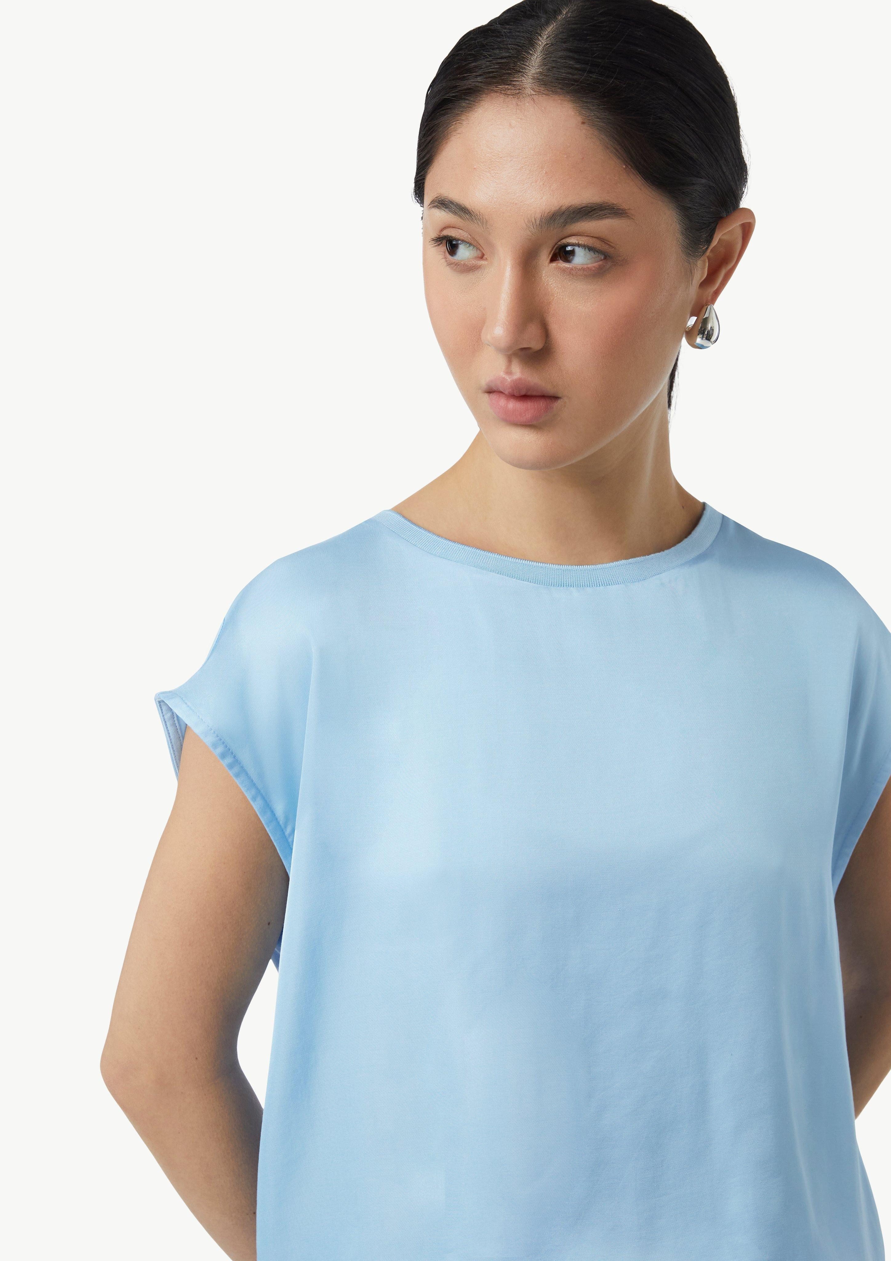 Comma Shirttop Blusenshirt mit Satin-Front günstig online kaufen