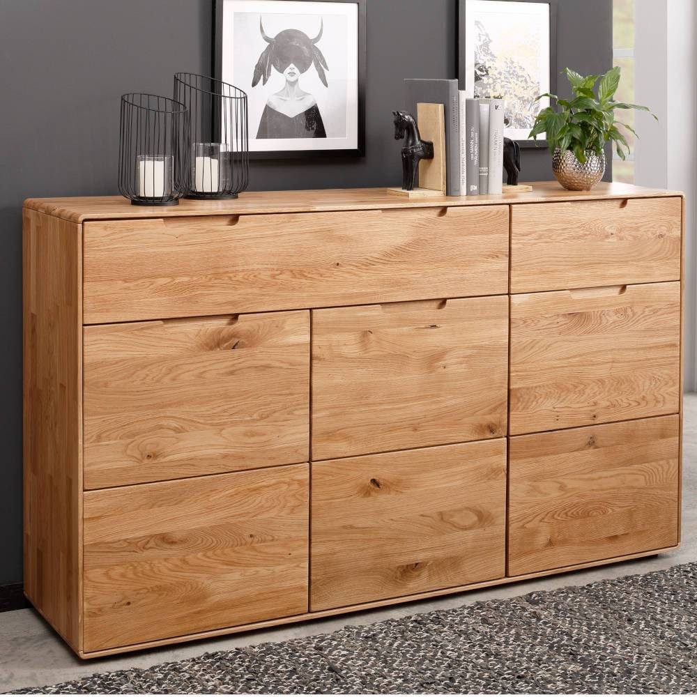 Pharao24 Sideboard Bibliana, aus Massivholz