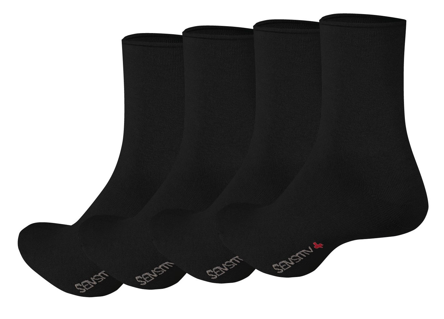 Fußgut Funktionssocken Sensitiv Elegant Socken XXL, venenfreundlich, druckfreier Rollbund (2-Paar) Antibakteriell+geruchshemmend, keine Druckstellen, Diabetiker geeignet