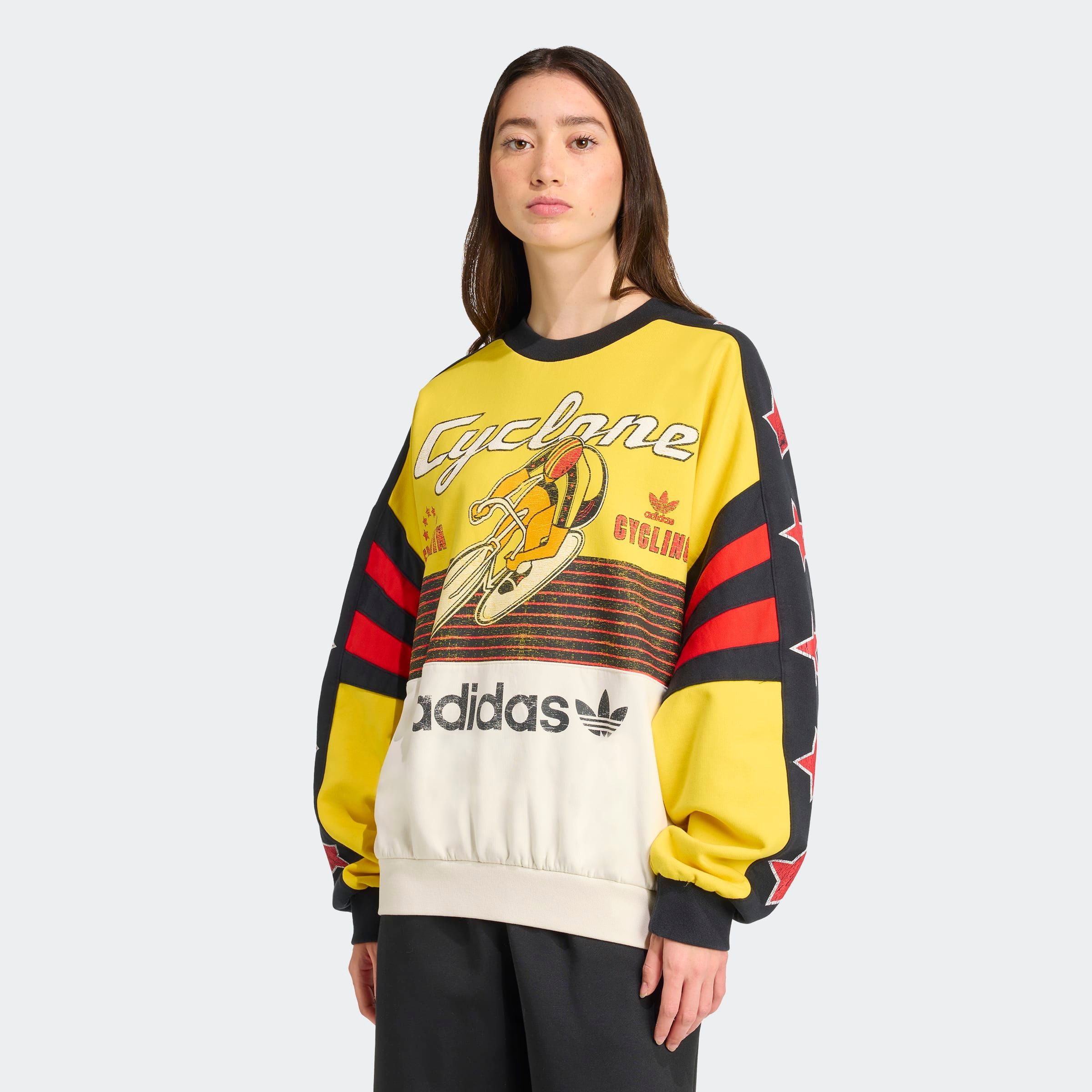 adidas Originals Sweatshirt CYCLING CREW Oversize günstig online kaufen