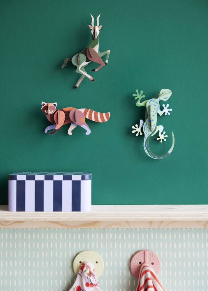 studio ROOF Wanddekoobjekt 3D Roter Panda (1 St), Zum Zusammenstecken