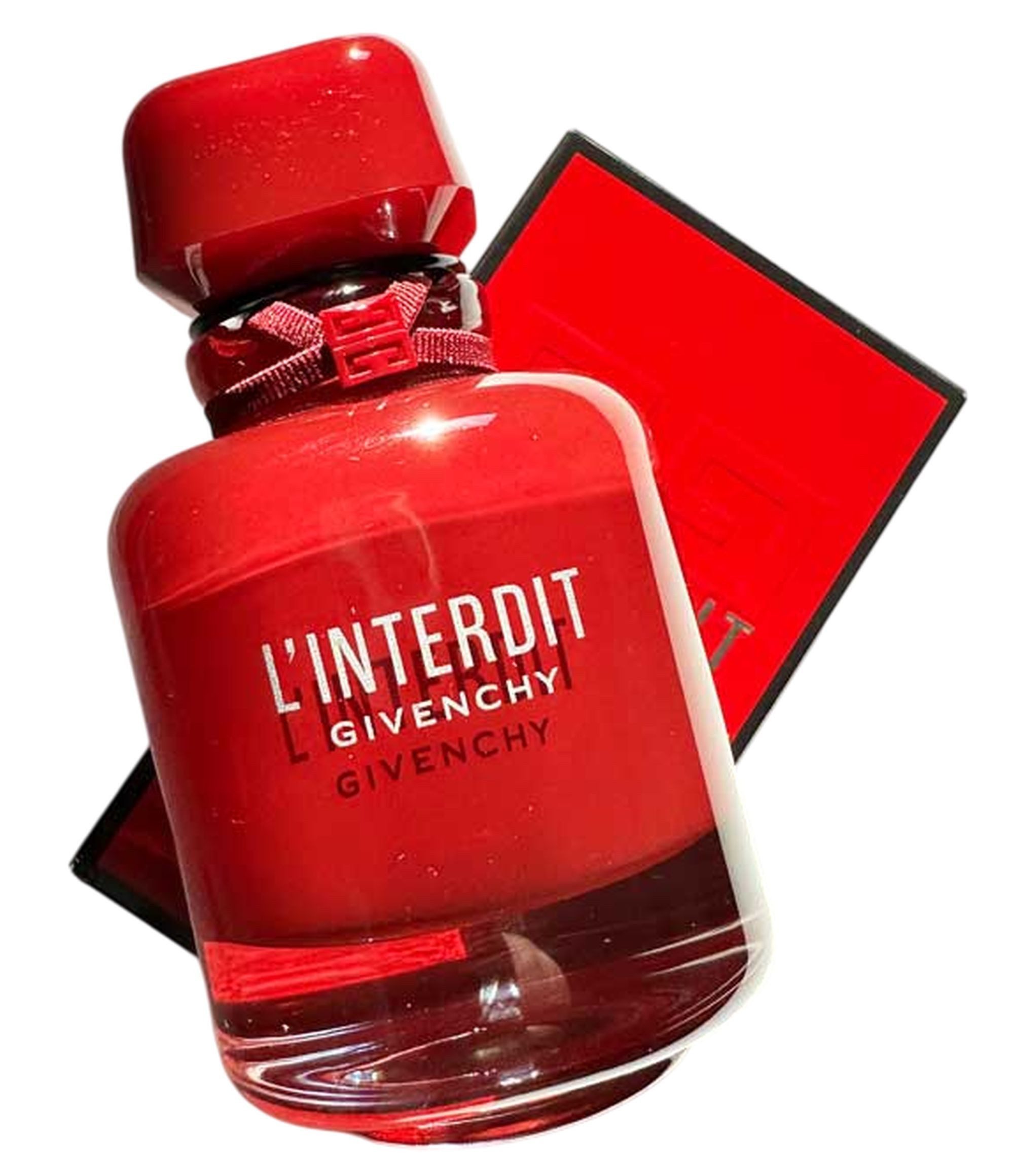 GIVENCHY Eau de Parfum L'Interdit Rouge Ultime EDP Damen Spray, Würzig-blumiger Duft mit Patchouli, Orangenblüte und Kakao