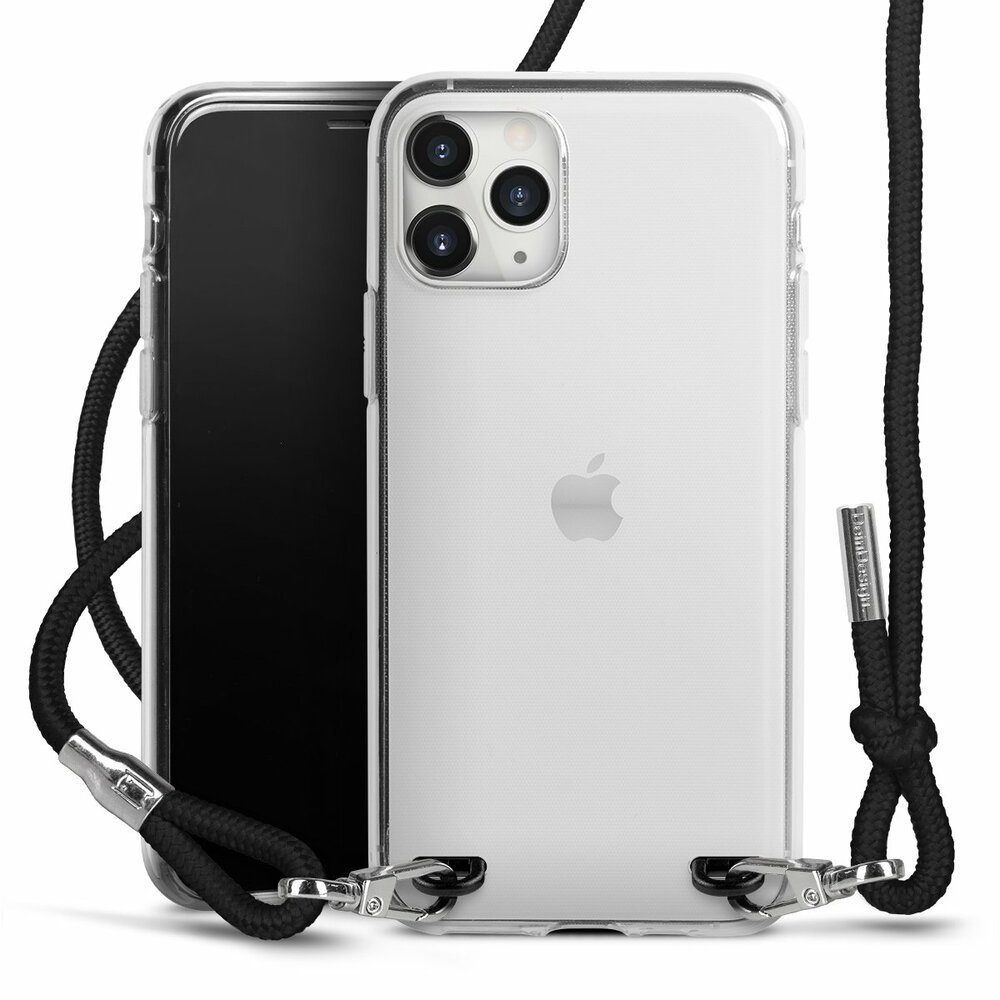 DeinDesign Handyhülle Kein Design transparent Blank, Apple iPhone 11 Pro Max Handykette Hülle mit Band Case zum Umhängen