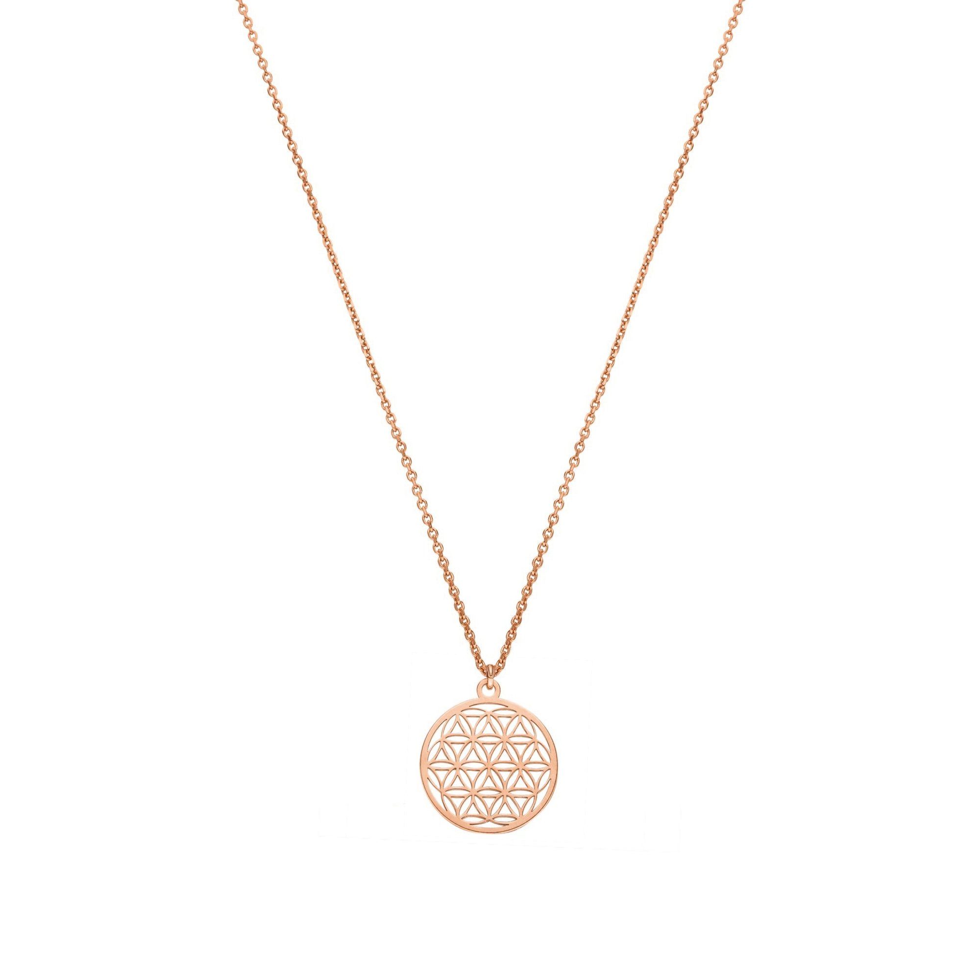 SCHOSCHON Kette mit Anhänger Halskette Blume des Lebens Anhänger 925 Silber günstig online kaufen