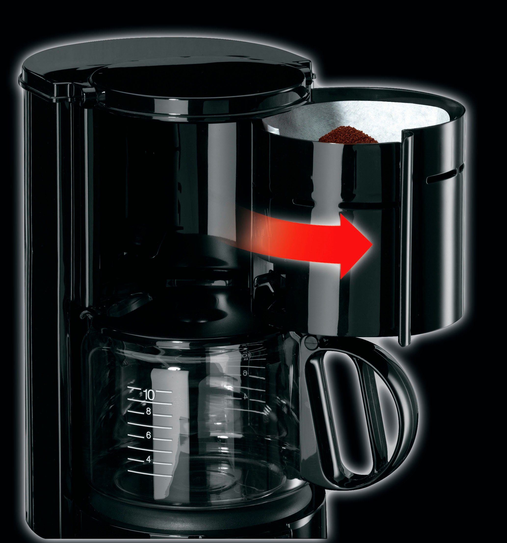 Braun Filterkaffeemaschine Aromaster Classic KF 47/1, Papierfilter 1x4, 1.000 W, automatische Abschaltung, herausnehmbarer Filterkorb