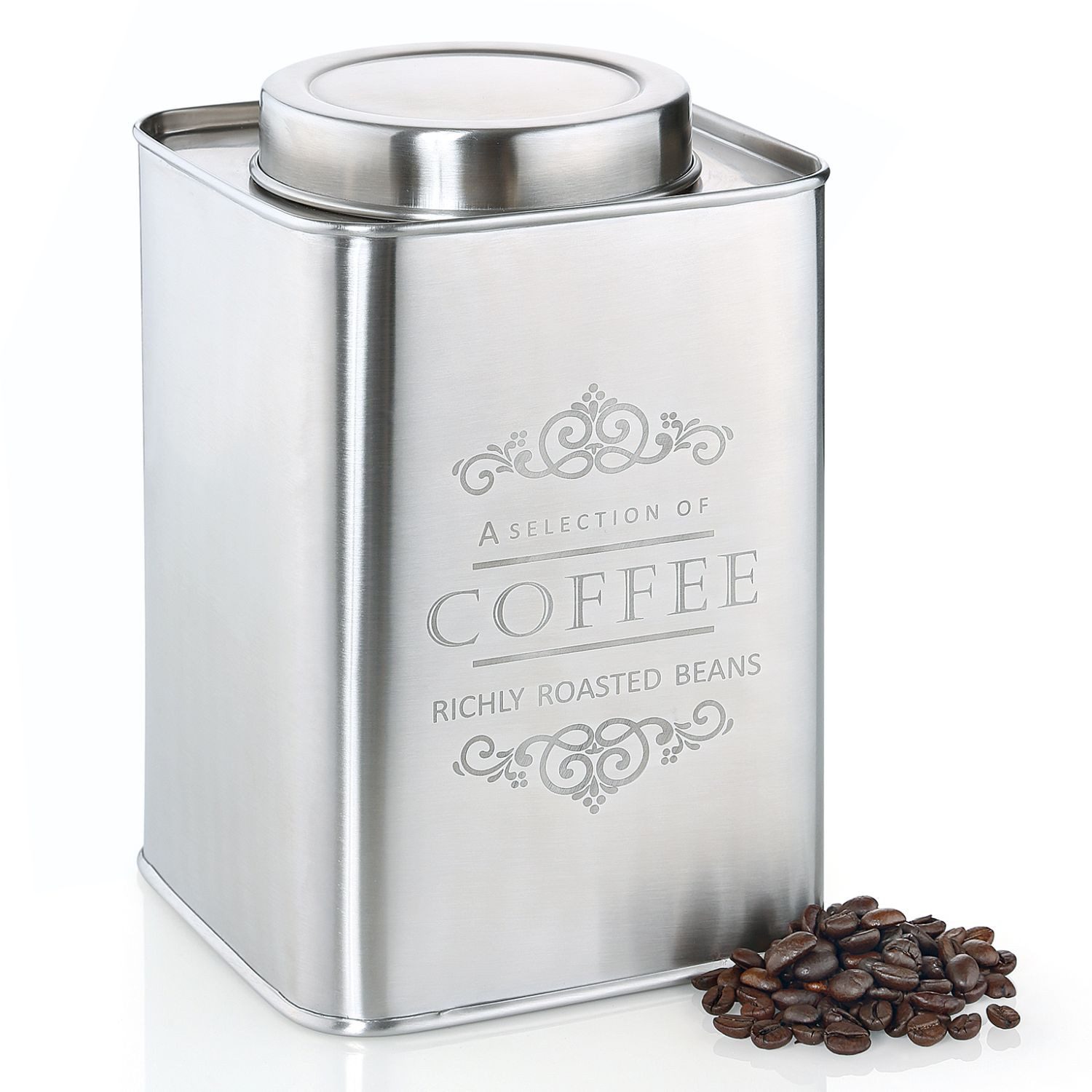 ZASSENHAUS Vorratsdose Coffee 1000 g, Edelstahl