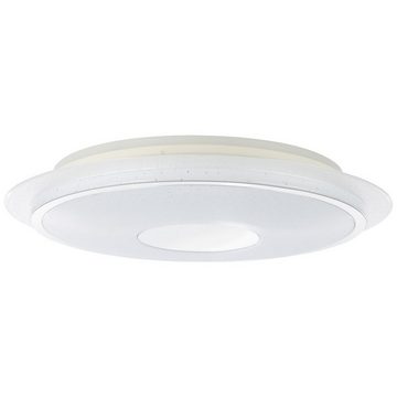 Brilliant Deckenleuchte Viktor, 3000-6500K, Lampe Viktor LED Deckenleuchte 57cm weiß-silber 1x 32W LED integrier