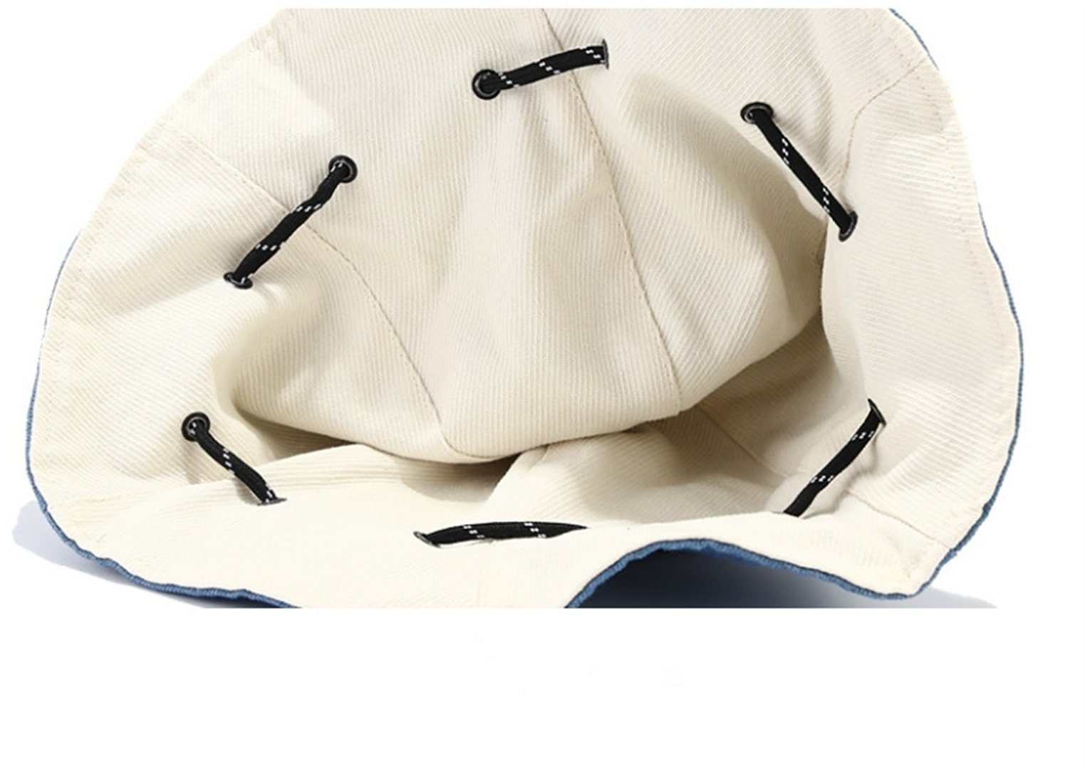 Kapuze Fischerhut getragen für Herbst und Kordelzug als UG Damen kann L.Ru mit werden Winter (1-St) im Umhängetasche Fischerhut Die Modischer