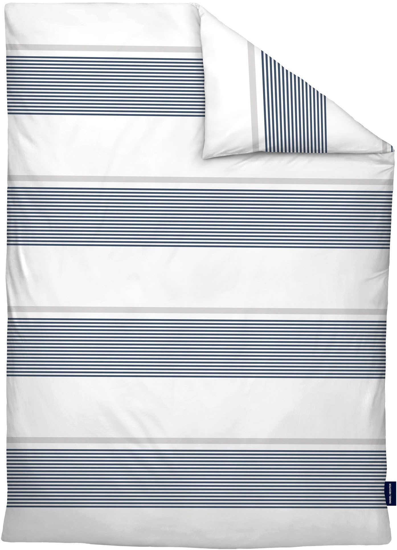 Daniel Hechter Bettwäsche 0041302, Renforcé, 2 teilig, hautfreundlich, mit Reißverschluss, ganzjährig einsetzbar, Flaglabel