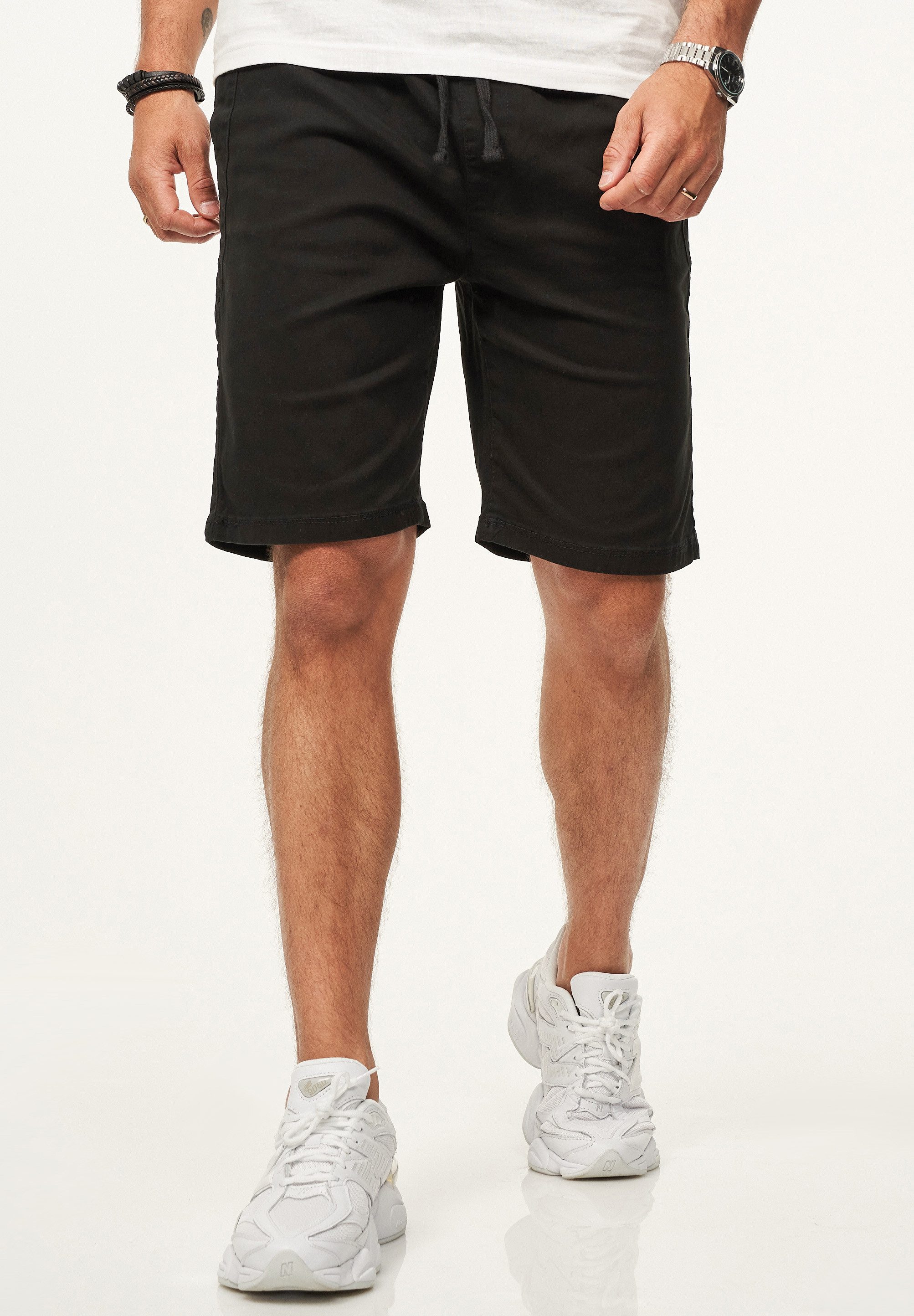 SOULSTAR Chinoshorts mit Gummibund & Tunnelzug - Kurze Hose für Herren Regu günstig online kaufen